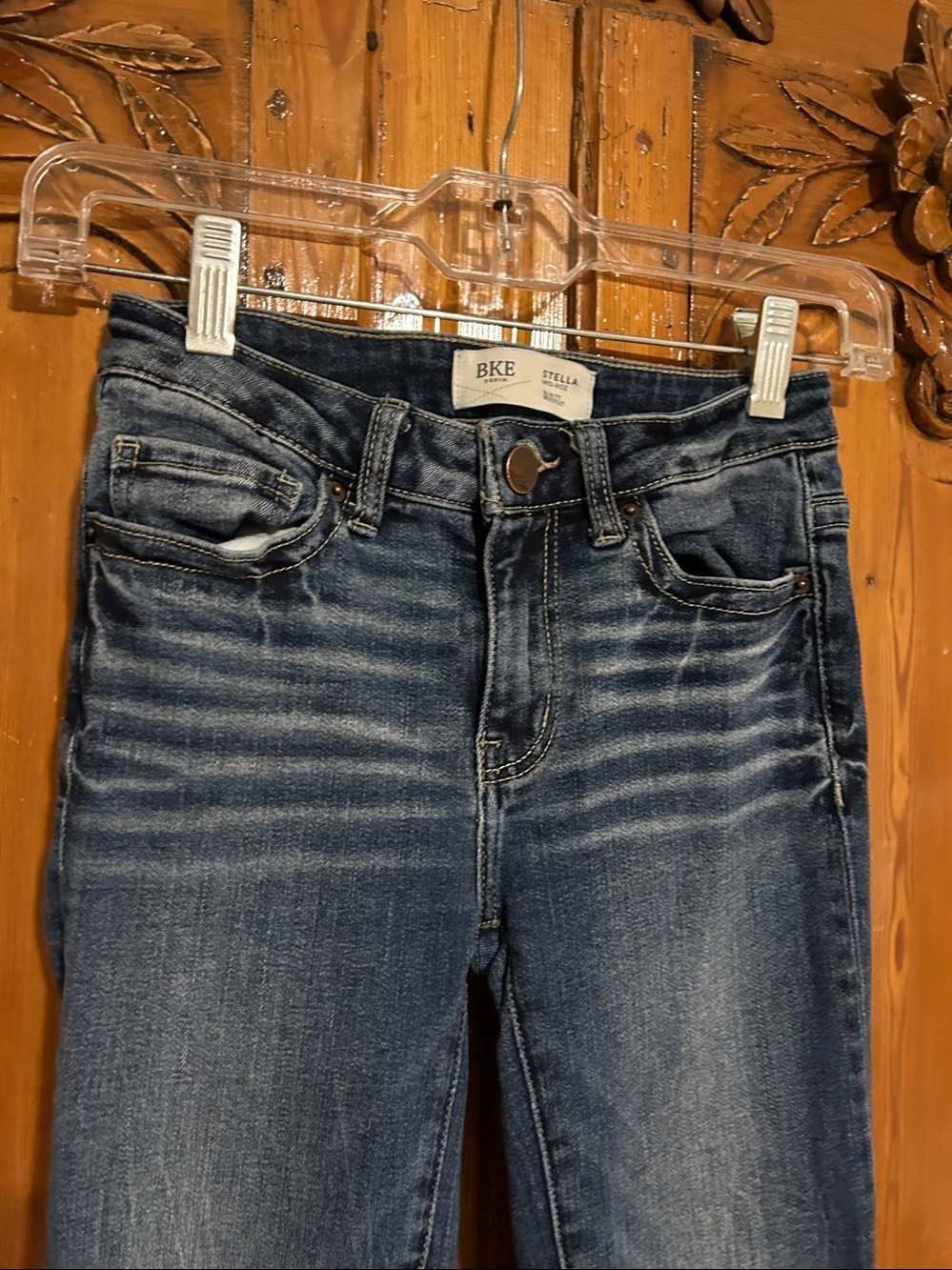 BKE Denim Stella Mid-Rise Slim Fit Boot Cut Jeans. 23X31.5 - Picture 3 of 6